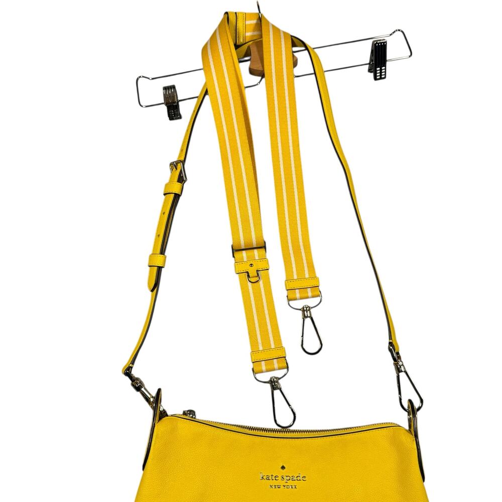 Kate Spade New York Rosie Small Crossbody Mango Ice w/ Plain and Striped Straps - Picture 7 of 12